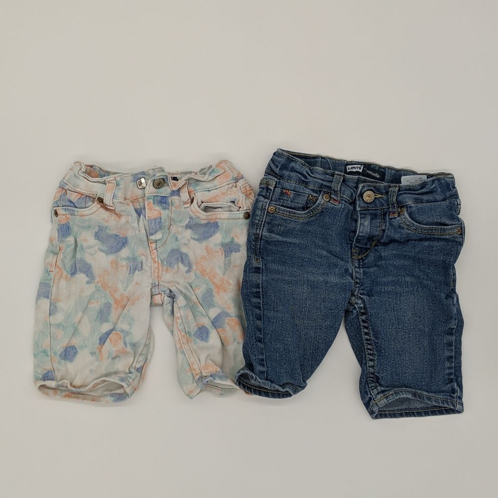 Levi Bermuda denim jean shorts girls size 5